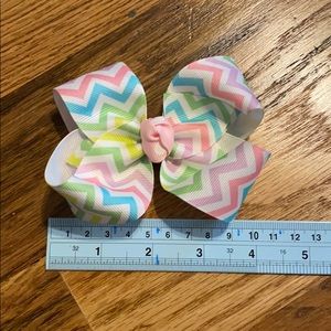 Pastel Chevron Bow